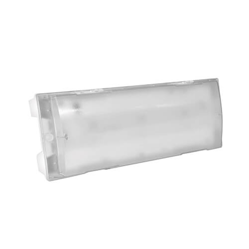 Bulklite IP65 Weatherproof Bulkhead Emergency, Surface Mount, L10 Nanophosphate, Non-maintained, Zoneworks XT Hive, 395lm